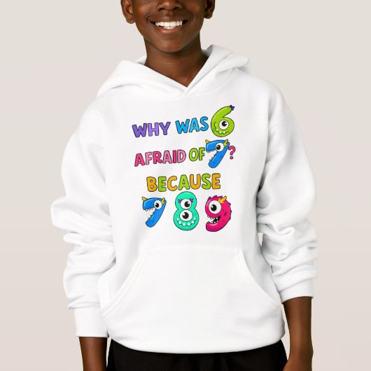 Funny Number Day Maths Hoodie for Kids | School Jo (Voorkant)