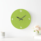 Funny Number met Green Wood Grain Grote Klok (Huis)