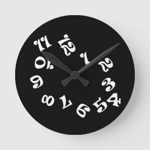 Funny Numbers Wall Clock Ronde Klok