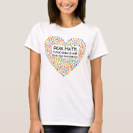 Funny Numeric Heart Classroom van leraar wiskunde T-shirt