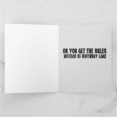 FUNNY NUN CATHOLIC BIRTHDAY OBEY WENSKAARTEN KAART (Binnen)