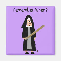 Funny Nun Kaarten: Nuns Carried Rulers"