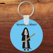 Funny Nun Kaarten: Nuns Carried Rulers" Sleutelhanger (Voorkant)