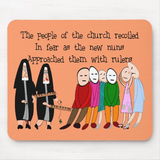 Funny Nuns Cards en Gifts Muismat (Voorkant)