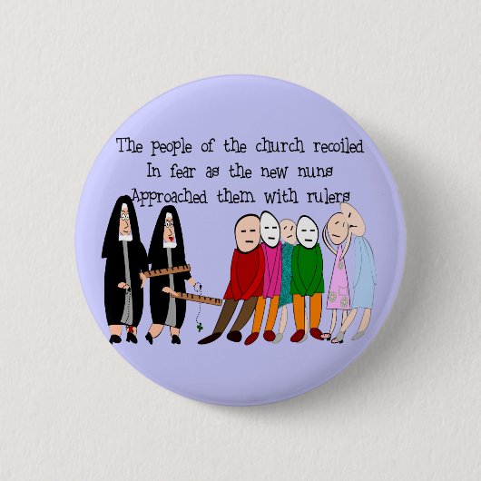 Funny Nuns Cards en Gifts Ronde Button 5,7 Cm (Voorkant)