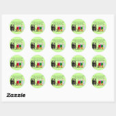 Funny Nuns Kaarten en Gifts Ronde Sticker (Vel)