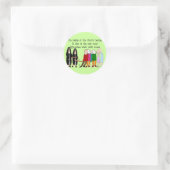 Funny Nuns Kaarten en Gifts Ronde Sticker (Tas)