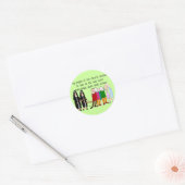 Funny Nuns Kaarten en Gifts Ronde Sticker (Envelop)