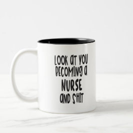 Funny Nurse Afstuderen Mok