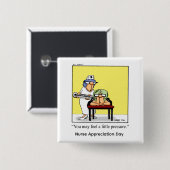 Funny Nurse Appreciation Day Button (Voorkant /achterkant)