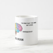 Funny Nurse Brain Anatomy Sarcastic Mug Koffiemok (Center)