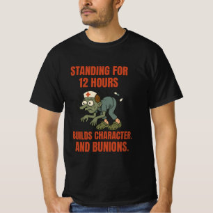 Funny Nurse Bunion Shirt - 12 uur Shift Zombie