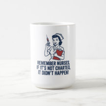 Funny Nurse Charting Quote Vintage Retro Nursing 