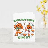 Funny Nurse Christmas, Have You Tried Icing It  Kaart (Gele Bloem)