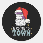 Funny Nurse Christmas Rn Tech Medical Istant Holid Ronde Sticker (Voorkant)