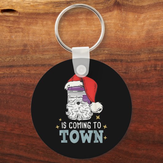 Funny Nurse Christmas Rn Tech Medical Istant Holid Sleutelhanger (Voorkant)