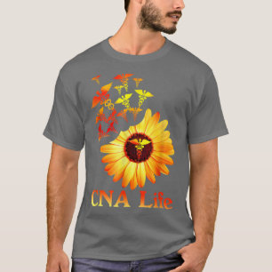 Funny Nurse Cna Life Sunflower Cute Nurse T-shirt