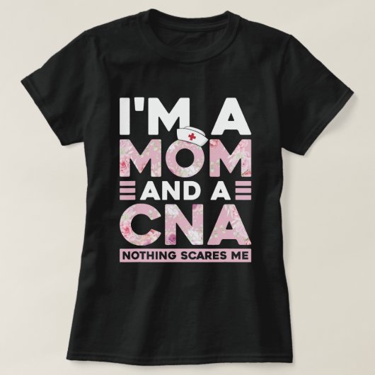 Funny Nurse CNA Mam Design Certified Nursing Assis T-shirt (Design voorkant)
