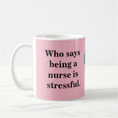 Funny Nurse Coffee Mok (Links)