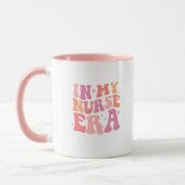 funny nurse coffee mug in my nurse era mok (Links)