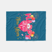 Funny Nurse Crew Heartbeat New Years Eve Party 202 Fleece Deken (Voorkant (Horizontaal))