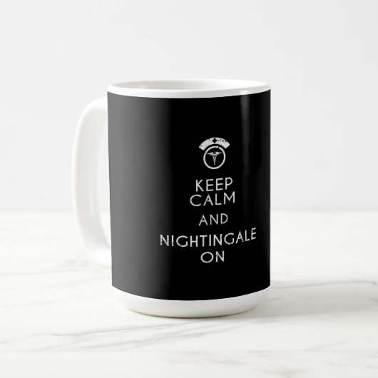 Funny Nurse Florence Nightingale Nurse Gift RN Koffiemok (Voorkant links)