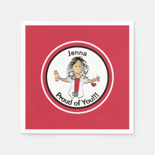 Funny Nurse Gefeliciteerd Afstuderen Napkins Servet