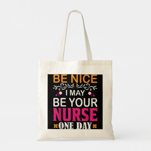 Funny Nurse Gezegde Future Registered Nurse RN BSN Tote Bag (Achterkant)