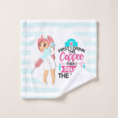 Funny Nurse Gezegde met Big Hypodermic Needle Bad Handdoek (Wasdoekje)