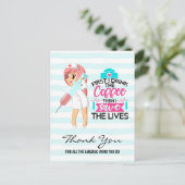 Funny Nurse Gezegde met Big Hypodermic Needle Briefkaart (Staand voorkant)