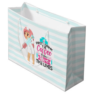 Funny Nurse Gezegde met Big Hypodermic Needle Groot Cadeauzakje