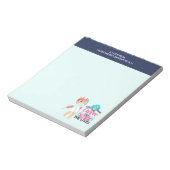 Funny Nurse Gezegde met Big Hypodermic Needle Notitieblok (Linkerzijde)