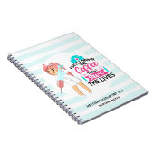 Funny Nurse Gezegde met Big Hypodermic Needle Notitieboek (Rechterzijde)