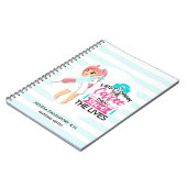 Funny Nurse Gezegde met Big Hypodermic Needle Notitieboek (Linkerzijde)