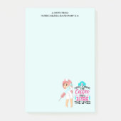 Funny Nurse Gezegde met Big Hypodermic Needle Post-it® Notes (Voorkant)