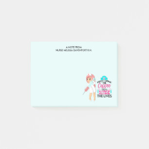 Funny Nurse Gezegde met Big Hypodermic Needle Post-it® Notes