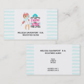 Funny Nurse Gezegde met Big Hypodermic Needle Visitekaartje (Voorkant / Achterkant)