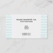 Funny Nurse Gezegde met Big Hypodermic Needle Visitekaartje (Achterkant)