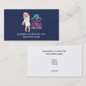 Funny Nurse Gezegde met Big Hypodermic Needle Visitekaartje (Voorkant / Achterkant)