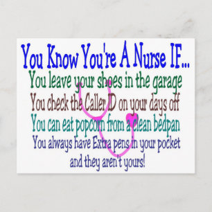 Funny Nurse Gezegden Briefkaart