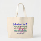 Funny Nurse Gezegden Grote Tote Bag (Voorkant)