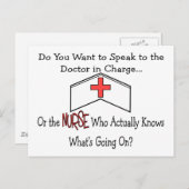 Funny Nurse Gifts Briefkaart (Voorkant / Achterkant)