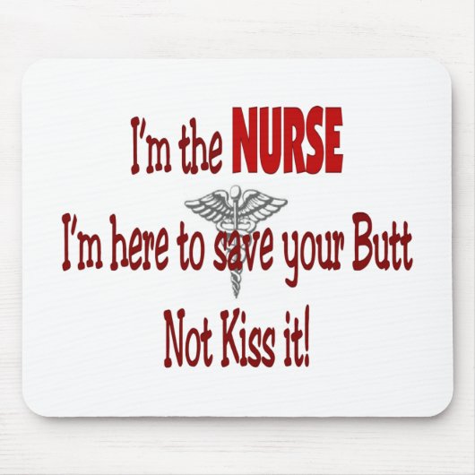 Funny Nurse Gifts Muismat (Voorkant)