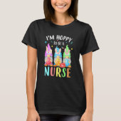 Funny Nurse Gnomes Easter Day Bunny Eggs Rn Icu C T-shirt (Voorkant)