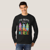 Funny Nurse Gnomes Easter Day Bunny Eggs Rn Icu C T-shirt (Voorkant volledig)