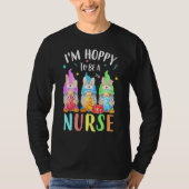 Funny Nurse Gnomes Easter Day Bunny Eggs Rn Icu C T-shirt (Voorkant)