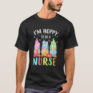 Funny Nurse Gnomes Easter Day Bunny Eggs RN ICU CN T-shirt