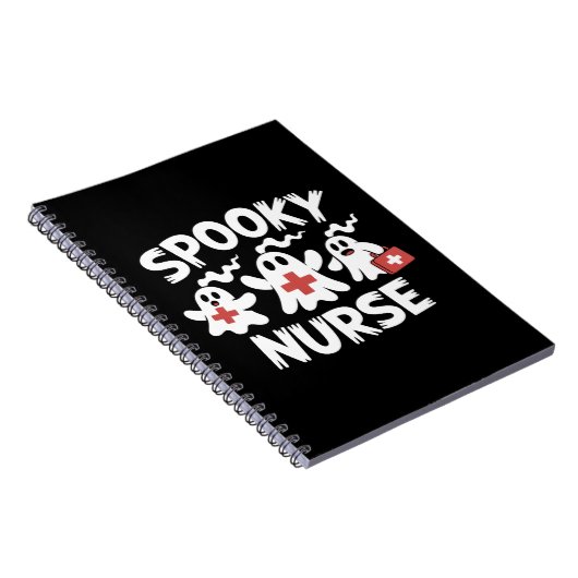 Funny Nurse Halloween Notitieboek (Rechterzijde)