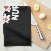 Funny Nurse Halloween Theedoek (Quarter Fold)