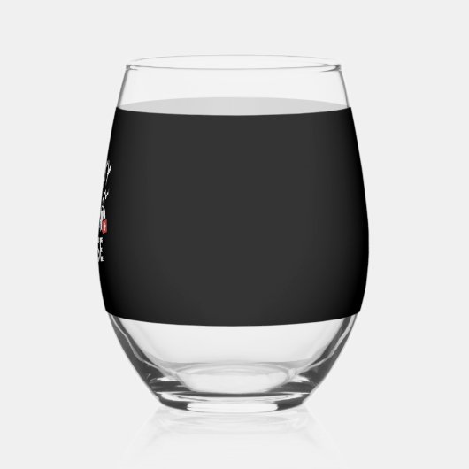 Funny Nurse Halloween Wijnglas Zonder Voet (Links)